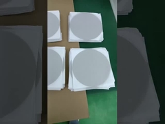 半径128mm 両側を2ミリプラチナで塗装したチタン繊維フェルト